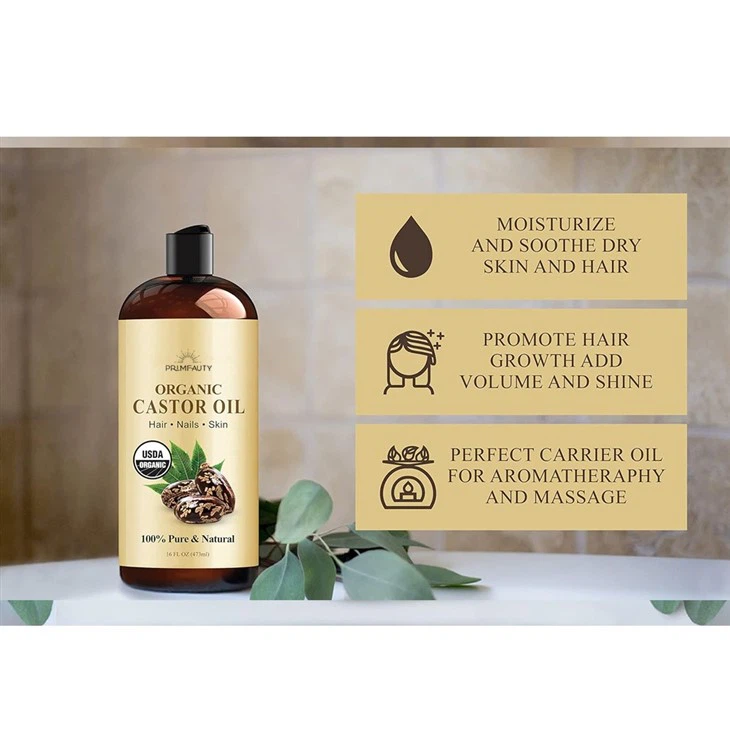 Organic Cold Pressed Castor Oil For Hair